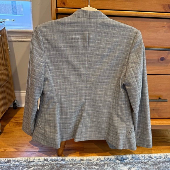 Banana Republic Gray Plaid Blazer Jacket - Picture 2 of 5